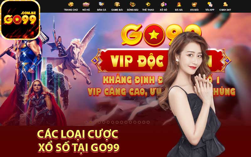 Các loại cược xổ số tại Go99