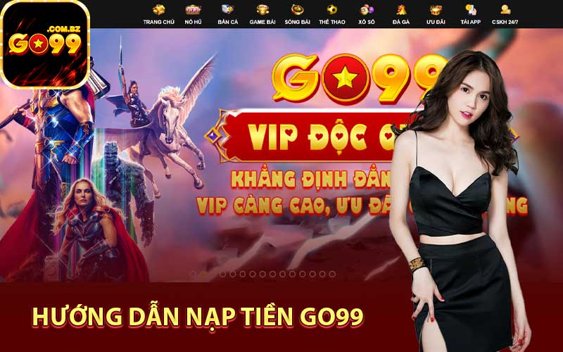 Hướng dẫn nạp tiền Go99